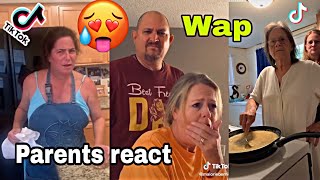 Best Of Parents react to Wap on Tik tok 😂| Cardi b ft Meganthee 🔥| part 5