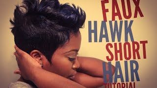Faux Hawk Short Hair Tutorial