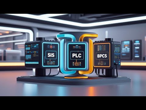 Difference between SIS, PLC and BPCS Systems (SIS 🔴 + PLC 🔵 + BPCS 🟢