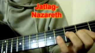 How to play Nazareth `Jet lag`  guitar intro