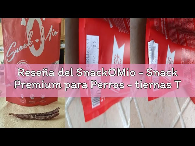 Vídeo relacionado con SnackOMio - Snack premium para perros - rollito crujiente masticable con filete de pechuga de pollo, sin cereales, 1 pack (1 x 200g)