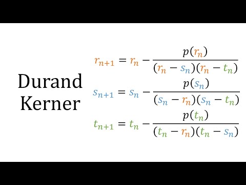 Durand-Kerner Durand-Kerner Method video