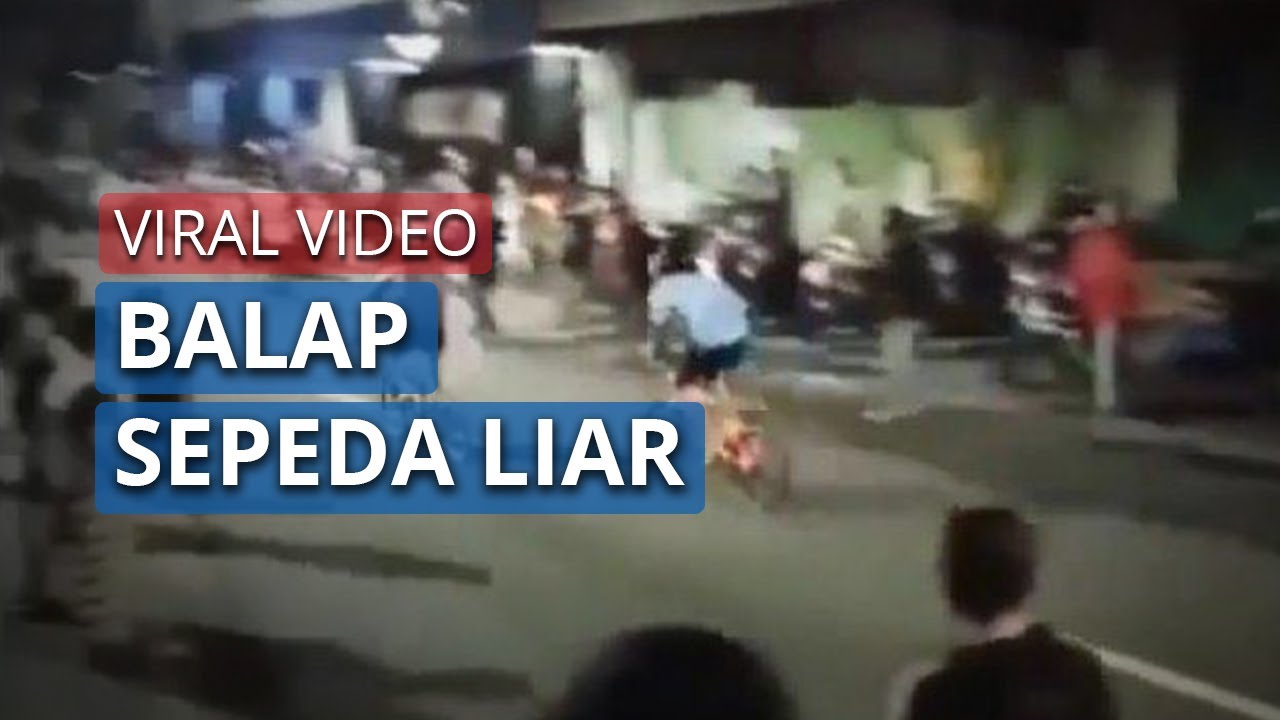 VIRAL Video Balap Sepeda Layaknya Balap Motor Liar saat Malam Hari