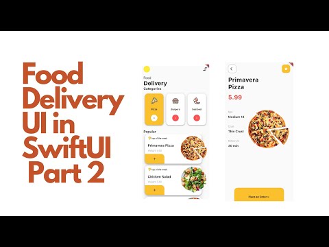 Food Delivery in SwiftUI   2 of 3 #SwiftUI