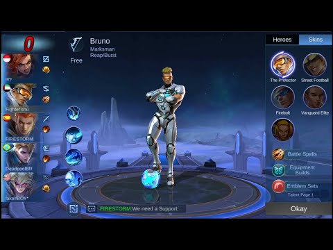 Bruno MVP Steak Build 2 Ball Power - Mobile Legend