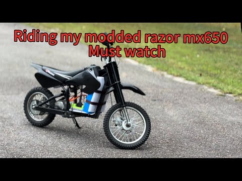 Riding My 48V Razor Dirt Bike at 35MPH!