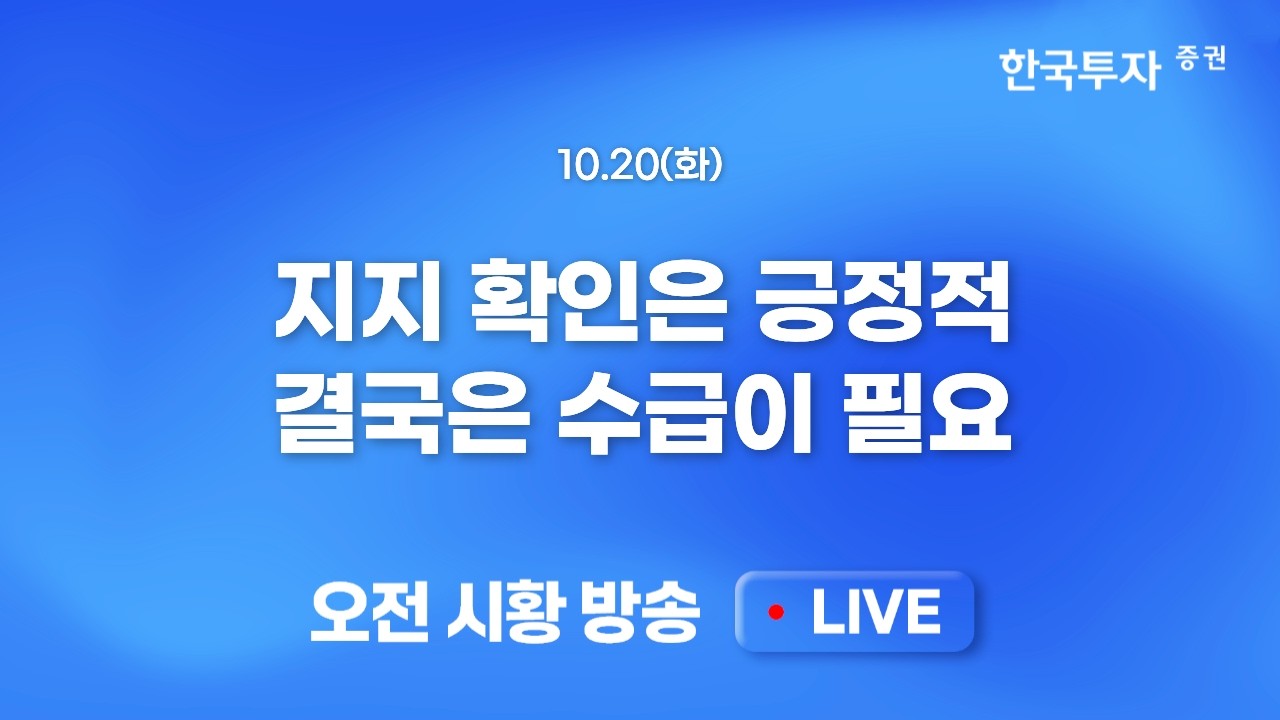 [1020 모닝한투] 필리지수 상승폭 축소와 선반영 우려감, 유가와 국채금리 상승 대외불안 해소된 것은 없다