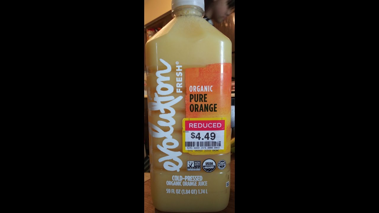 Evolution Fresh Organic Cold Pressed Pure Orange Juice Review