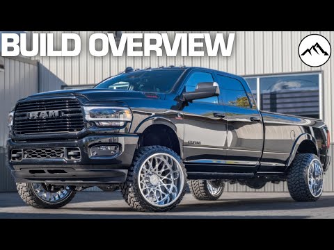 BUILD OVERVIEW: Leveled 2019 Ram 3500 with 24x14 Hostile Forged Savage Wheels with Stretched Tires