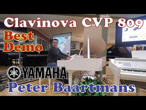 Yamaha Clavinova CVP-809 Best Digital Piano Demo by Pianist Peter Baartmans in Clearwater Florida US
