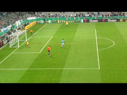 TSV 1860 München - Hertha BSC Berlin Pokal 23.09.2009 Elfmeter von Mlapa