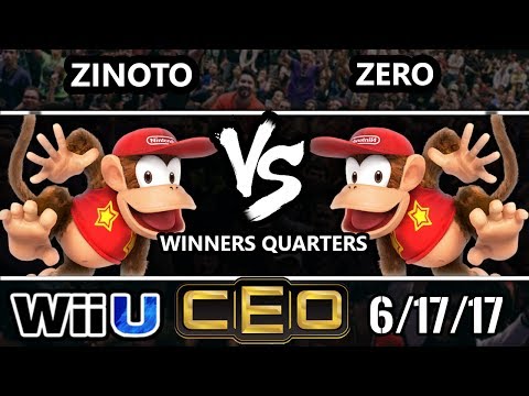 CEO 2017 Smash 4 - EG | Zinoto (Diddy Kong) vs TSM | ZeRo (Diddy Kong) Wii U Winner’s Quarterfinals