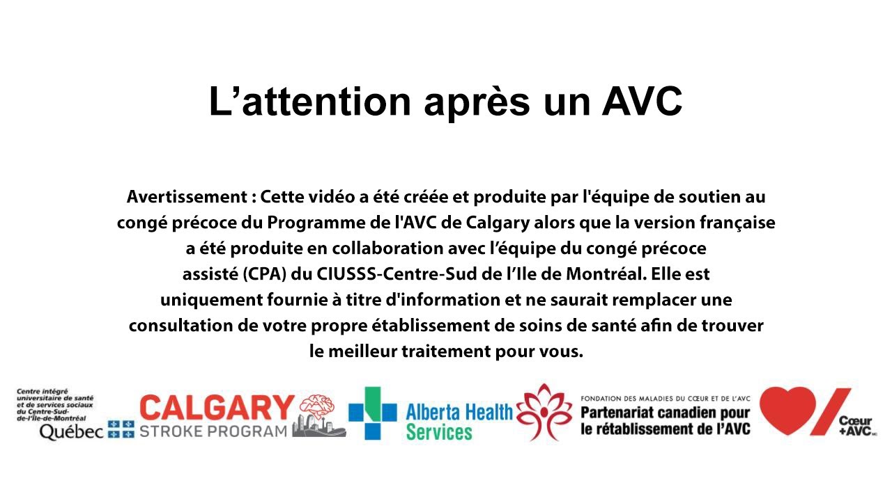 L'attention après un AVC