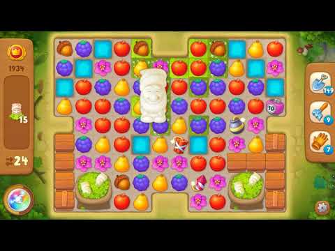 Gardenscapes Area 9 Day 1 Level 1934  - No Boosters Or Hacks