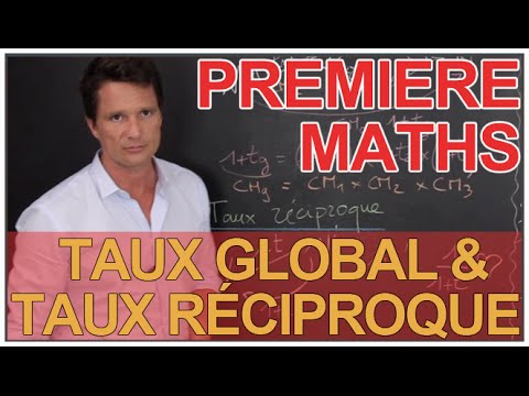 Global rate & reciprocal rate - Maths 1ère - Les Bons Profs