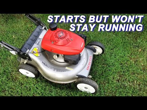 Fixing A Honda Mower That Starts But Won't Stay Running