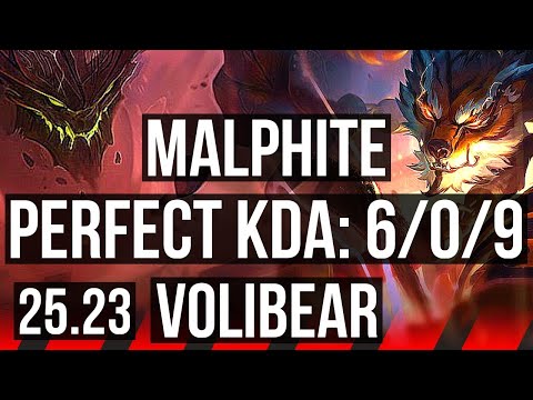 MALPHITE vs VOLIBEAR (TOP) | 6/0/9 | NA Master | 25.23