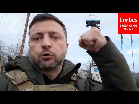 Volodymyr Zelensky Visits Town Of Kupiansk, Ukraine, On Frontline Of War With Russia