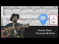 Howdy Blues - Brownie McGhee PDF AND Guitar PRO Tabs [TABS]