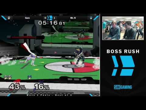 Boss Rush: Duck Wave 1 Pools - GEM (White Marth) vs Mr. N (Marth)