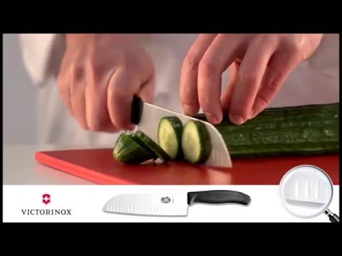 Victorinox Couteau à légumes avec alvéoles 17 cm Swiss Classic Santoku :  : Cuisine et Maison
