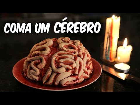 Como fazer CÉREBRO COMESTÍVEL - receitas de Halloween Video