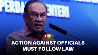 Download lagu Action against govt officials, agencies must be grounded in law, says PM mp3