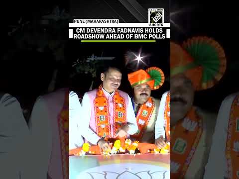 CM Devendra Fadnavis holds roadshow in Mumbai ahead of upcoming BMC polls