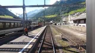 preview picture of video 'Gotthard Railway Switzerland, Train-end views, Part 5'