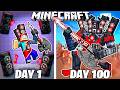 I Survived 100 Days As GUITAR SPEAKERMAN In Minecraft