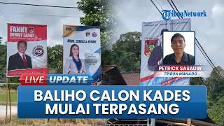 Jelang Pemilihan Kepala Desa di Desa Sea Minahasa, Sejumlah Baliho Para Calon Mulai Terpasang
