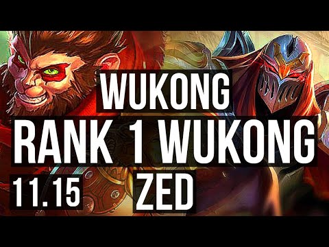 WUKONG vs ZED (MID) | Rank 1 Wukong, 8/2/13 | JP Challenger | v11.15