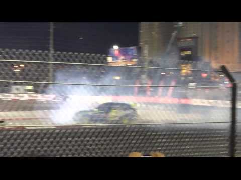 GRC Ken Block donuts after winning! And Travis Pastrana wre