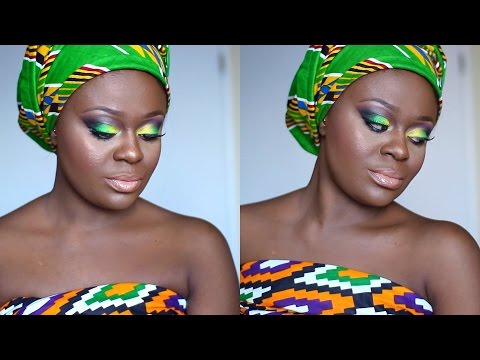 Ankara/ Entuma Inspired Makeup Tutorial | HAPPY GHANA INDEPENDENCE DAY