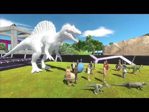 Speed Race - Escape From SPINOALBINO - Animal Revolt Battle Simulator