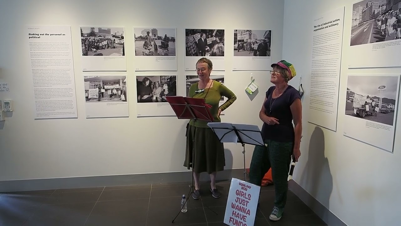 Song 3 - PJs singing at 1970s Protest Photos Exhibition 8 March 2023