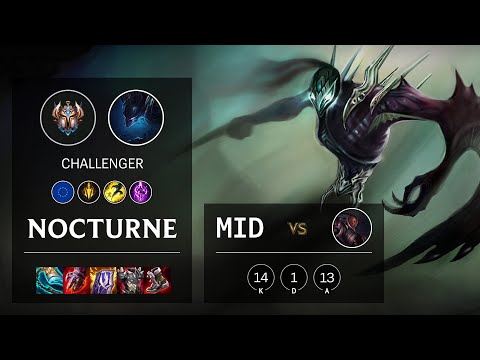Nocturne Mid vs Lucian - EUW Challenger Patch 11.13