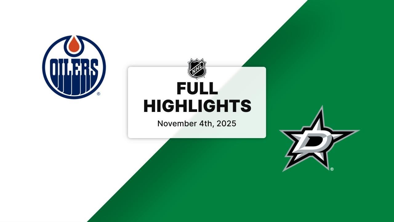 NHL Highlights | Oilers vs. Stars | November 04, 2025