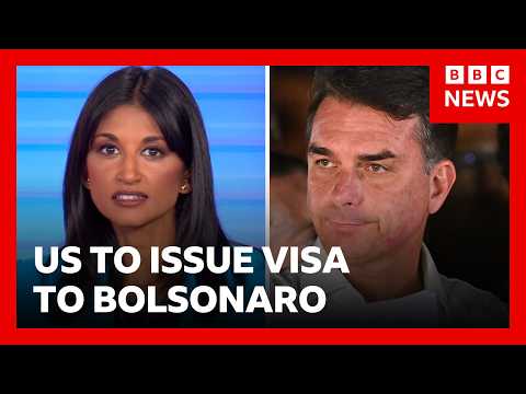 US says it will issue visa to Flávio Bolsonaro after Brazil election defeat | BBC News