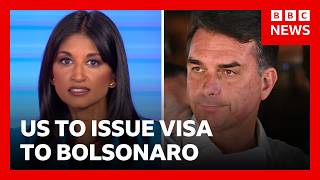 US says it will issue visa to Flávio Bolsonaro after Brazil election defeat | BBC News