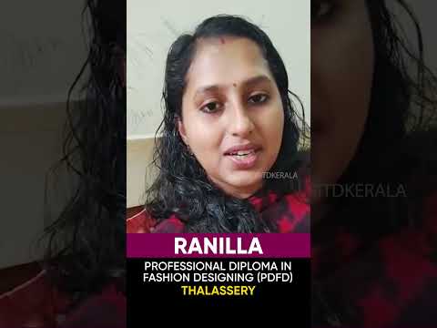 Ranilla, Fashion Designing Student, Sharing Her Experience at GITD