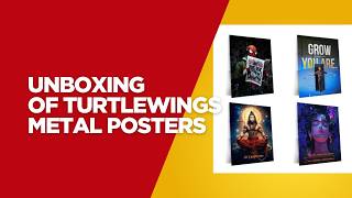 Unboxing TurtleWings Metal Posters. Thank You Turtlewings. [Medium 15*12 Inches]