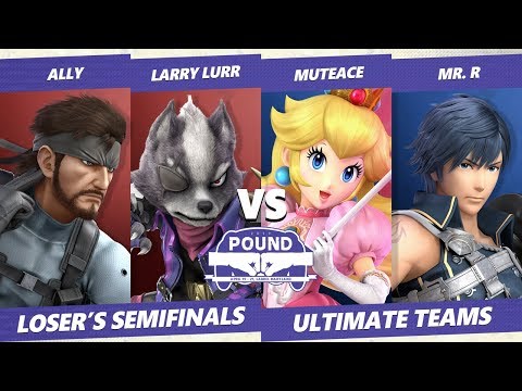 Pound 2019 SSBU Teams -  MuteAce & Mr. R VS  Ally & LarryLurr - Ultimate Loser's Semifinals