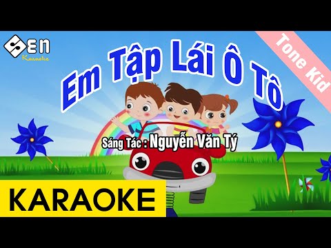 Karaoke Em Tập Lái Ô Tô Tone Kid Nhạc Sống - Beat Chuẩn
