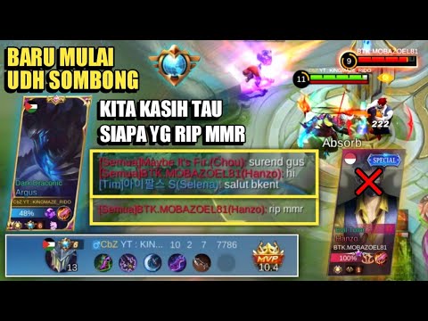 SUPREME ARGUS DIBILANG RIP MMR SAMA MUSUH | ARGUS JUNGLER BY TOP GLOBAL ARGUS