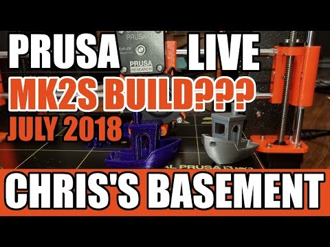 (Starts at 3:22) We build a Prusa MK2??????....yes I said MK2 - Chris's Basement
