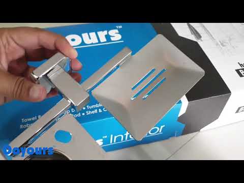 Stainless steel silver ss double soap dish with tumbler