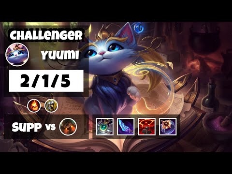 Yuumi vs Nautilus BR Challenger SUPPORT (2/1/5) - v11.16