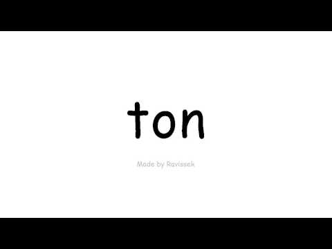 Mësoni anglisht   ton