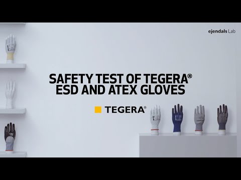 TEGERA® ESD and ATEX protective gloves - Quality control tests by Ejendals Lab (EN)